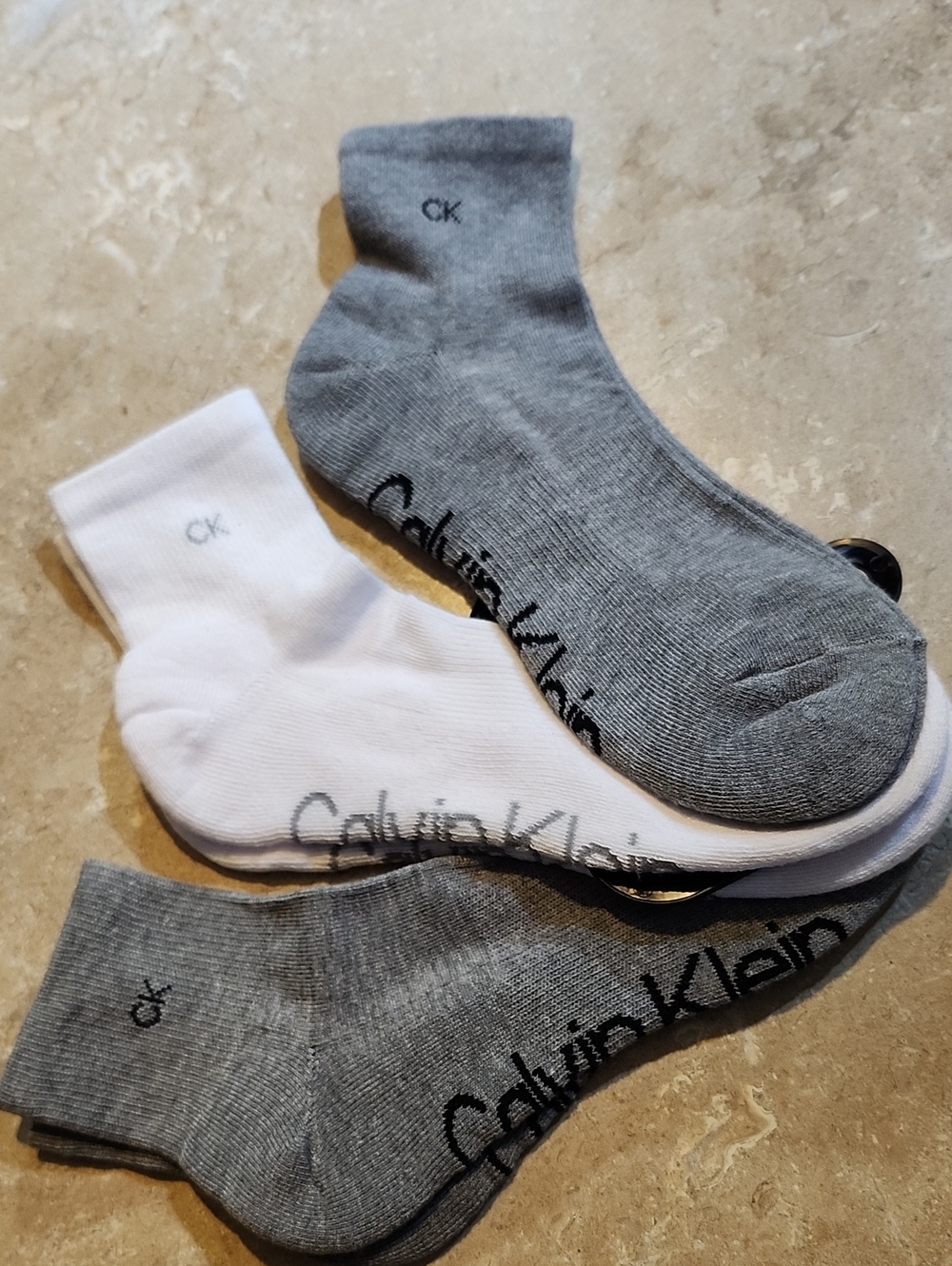 Calvin Klein Cushioned Quarter Socks 3 Pair